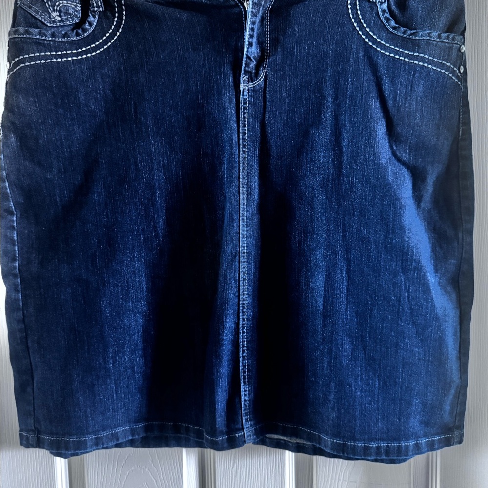 Dark Blue Denim Skirt